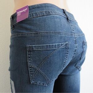 LANE BRYANT Jeans Women’s Blue Denim Straight Leg Plus Size 20 Average NWT